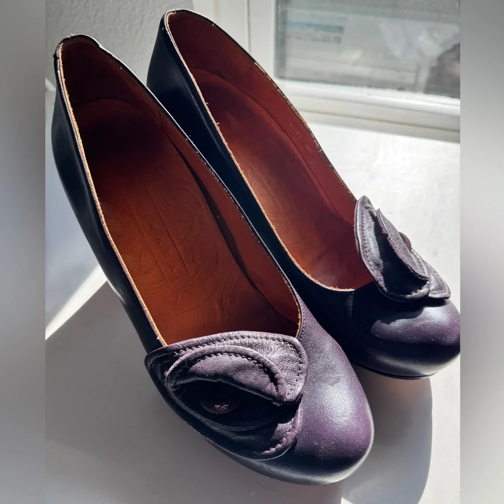 Chie Mihara Plum Leather Heels - Picture 8 of 9